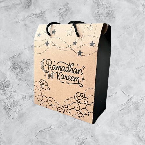 

10 pcs dus tenteng ramadhan kareem kemasan kue kering box hampers eid mubarak ukuran 18x9x17 cm