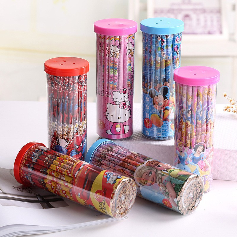 

Pensil Tabung Karakter 30pcs / Pensil HB Fancy Karakter Tabung isi 30 pcs
