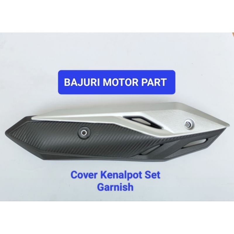 Cover Tutup Tameng Knalpot Set Garnish Garnis Tameng Knalpot Beat K1A 2020-Sekarang Original
