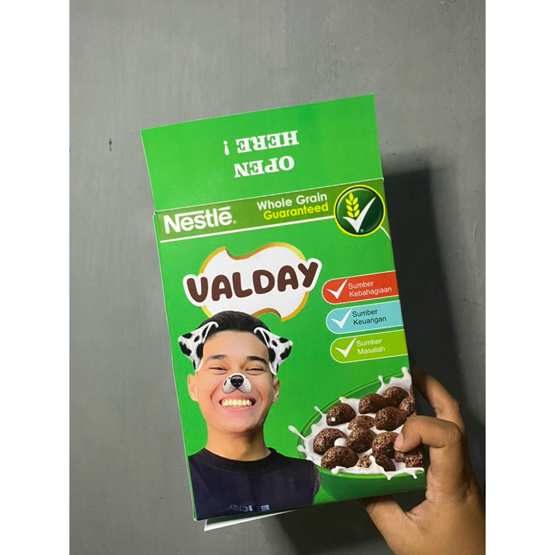 

cereal box custom milo