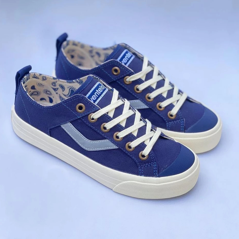 Sepatu Vantela Reborn Reflective Navy  Original