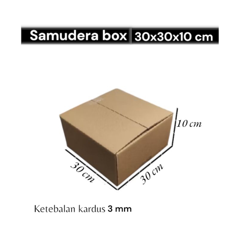 

kardus karton box uk 30x30x10 cm ST sheet singgle wall polos