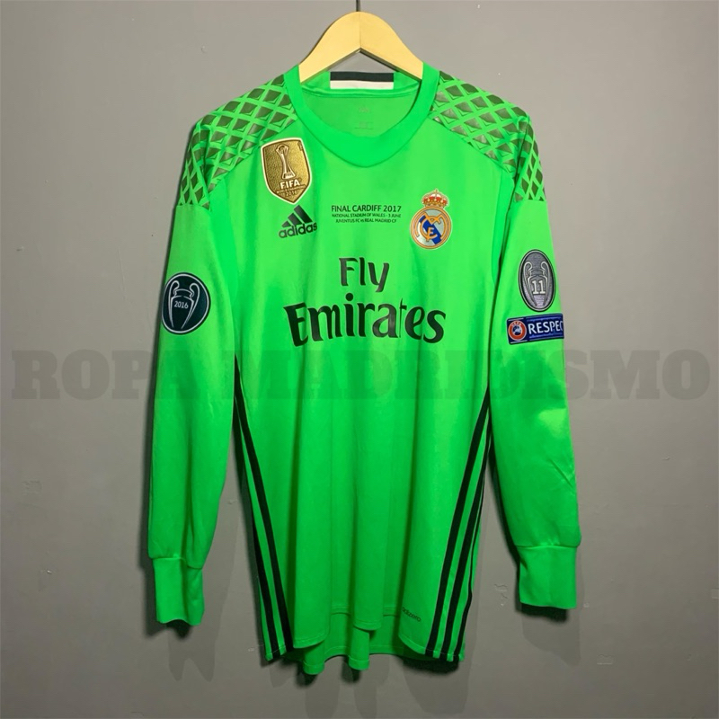 Jersey Original Real Madrid Goalkeeper LongSleeve 2016/2017 Navas - M