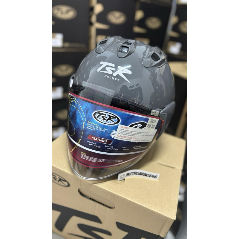 Helm TSR VZ RAM Modern Grey / Solid Abu