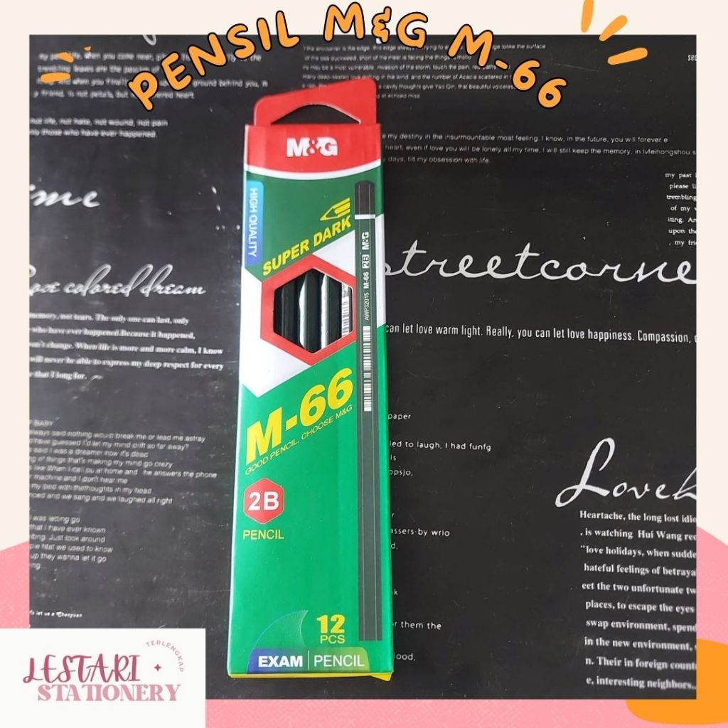

(1 KTK)Pensil M&G 2B | Pensil M-66 | Pensil Komputer | Pensil Tulis | Pensil Murah Kualitas Bagus