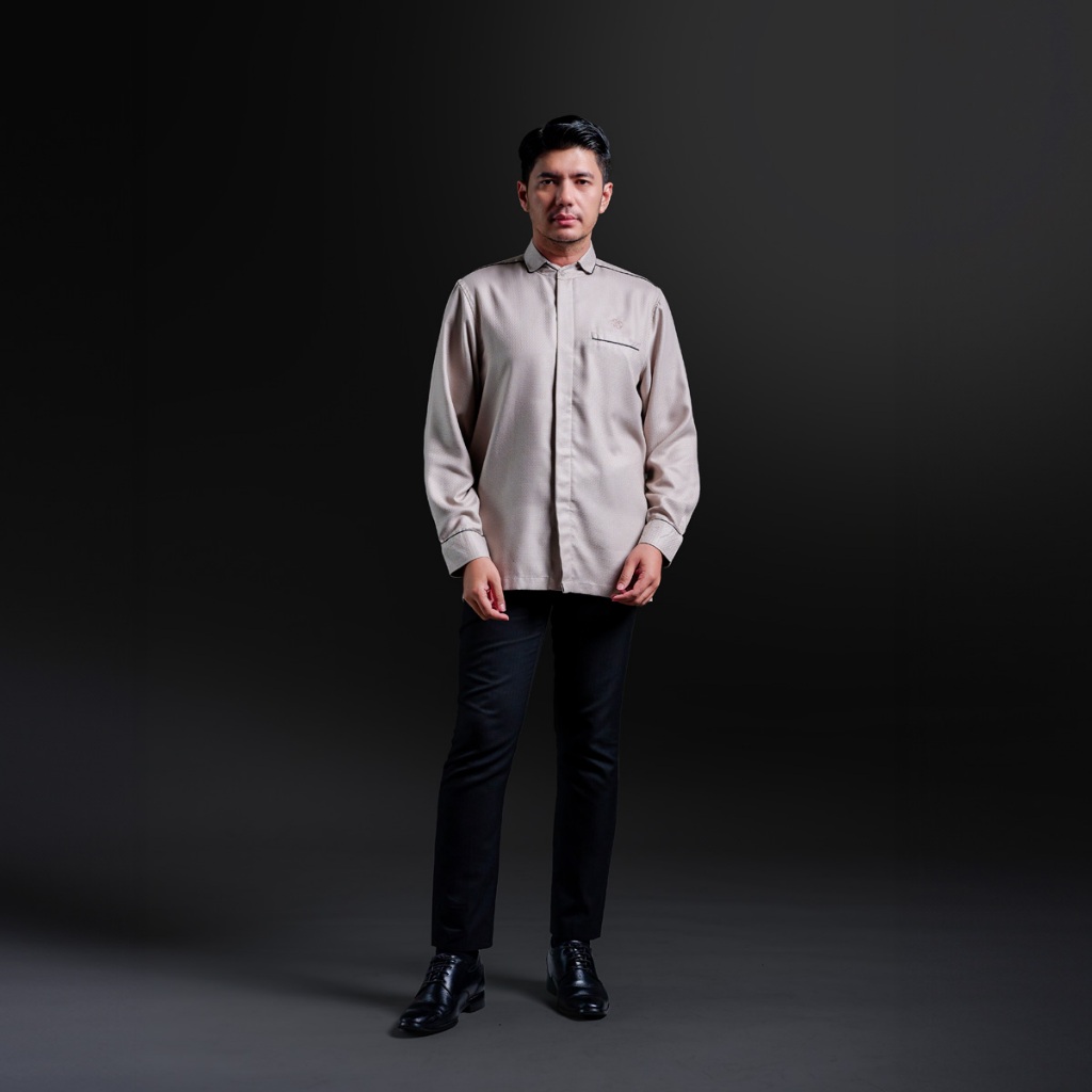 Gerai Hawa - Faateer Kemeja Pria Lengan Panjang Baju Koko Dewasa Daily & Premium