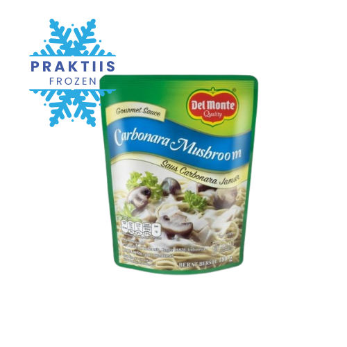 

DELMONTE CARBONARA MUSHROOM SAUCE 180GR / SAUS CARBONARA RASA JAMUR