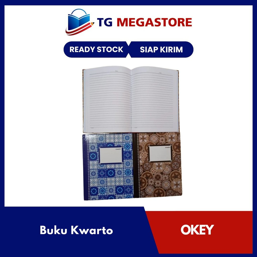 

Buku Kwarto OKEY Hard Cover isi 100 Lembar