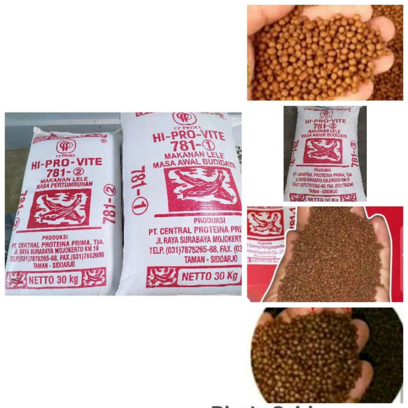 Hi pro Vite pakan apung ikan lele nila 781-1 781-2 781-3 782-4  ecer 1 kg