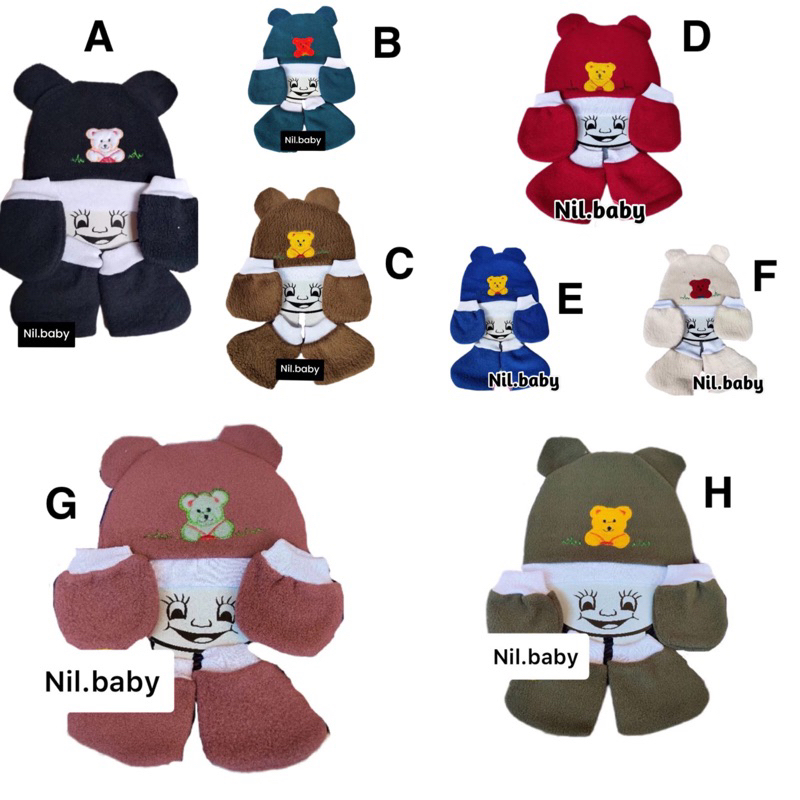 Topi bayi cewek cowok newborn baby boy baru lahir MURAH lembut SNI polos simple kupluk cap lucu