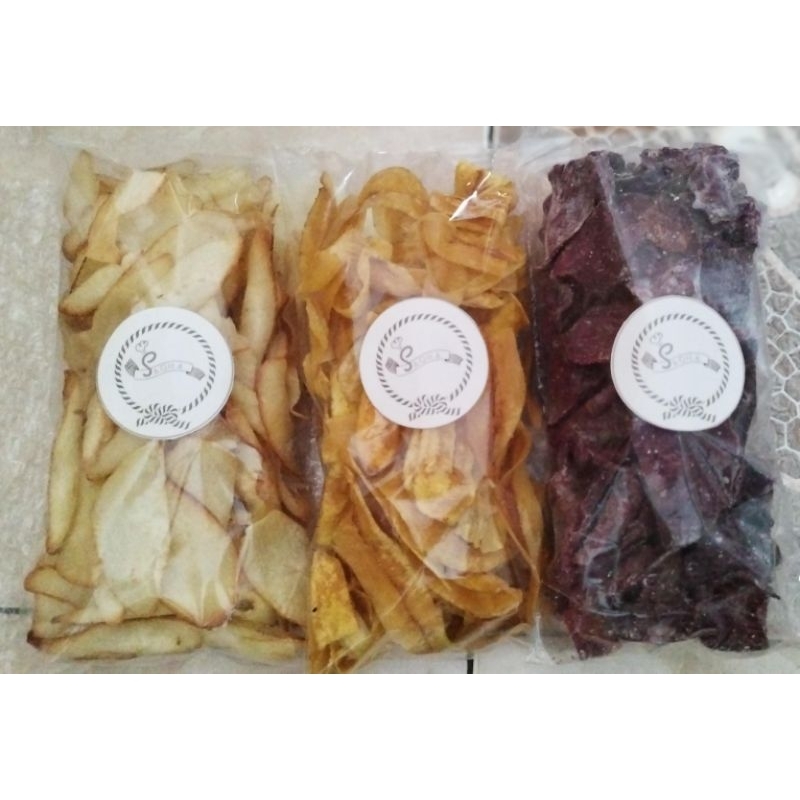 

(Bundling) Camilan / Snack Kiloan Keripik Singkong Pisang Ubi 1Kg