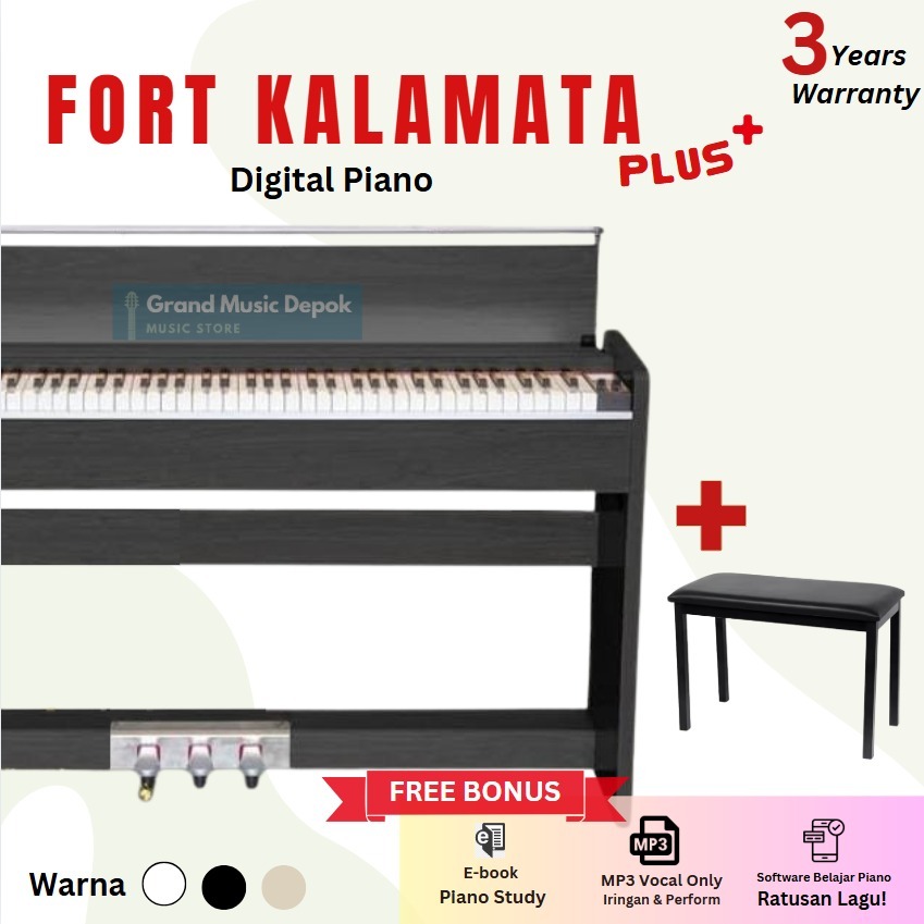 Fort Kalamata PLUS + Digital Piano Garansi Resmi / KalamataPLUS Kalamata+ (Upgrade)