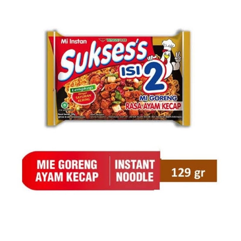 

MIE SUKSESS GORENG AYAM KECAP ISI 2 [129gr]