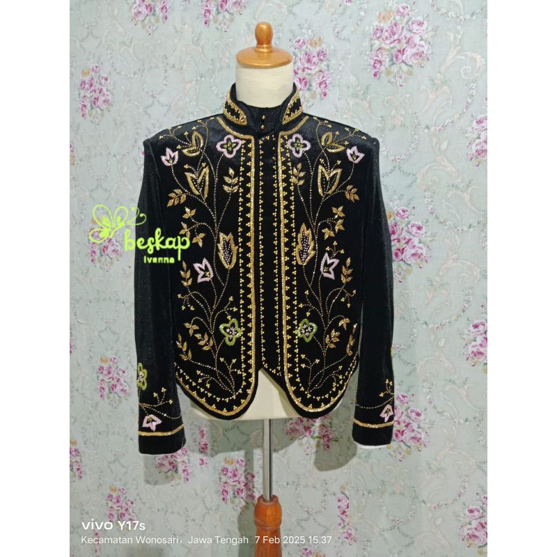 beskap bludru/beskap pengantin bludru