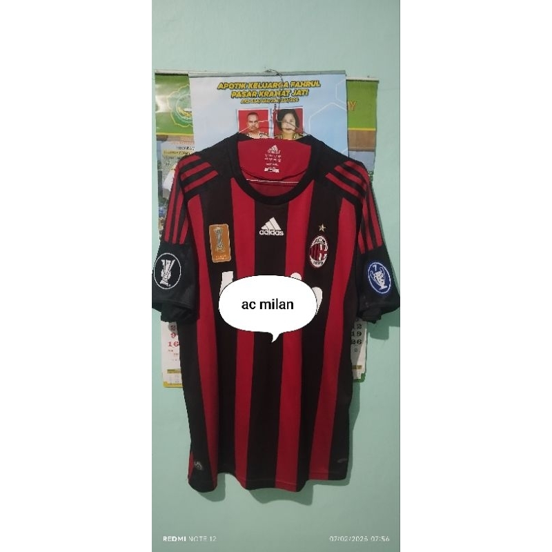 jersey ac milan home 2008 full pacht