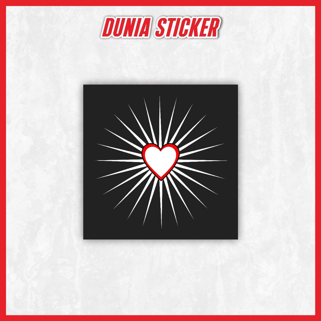 

STICKER SHINING HEART HATI BERSINAR PSHT SETIA HATI TERATE VINYL ANTI AIR