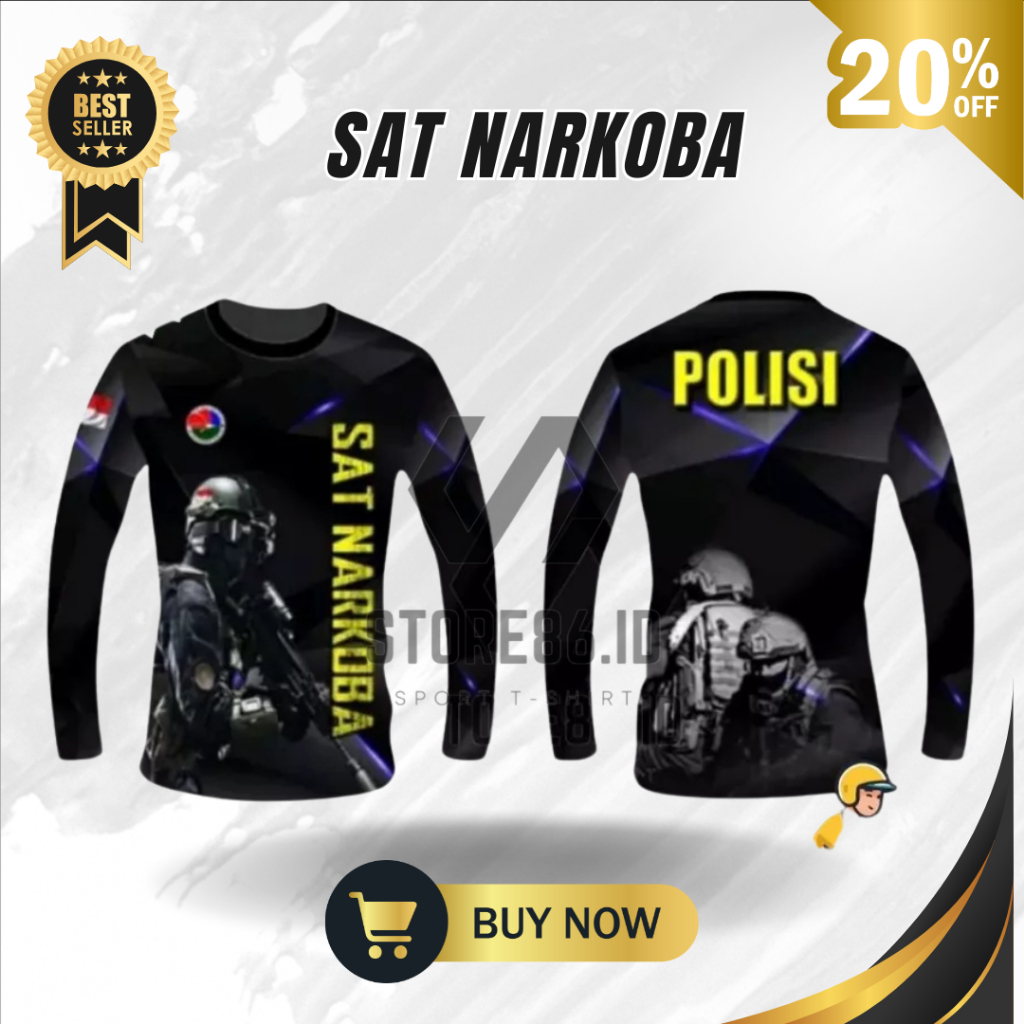JERSEY SAT NARKOBA FULLPRINT SUBLIME / KAOS SAT NARKOBA DRIFIT / JERSEY  SAT NARKOBA / FULL PRINTING