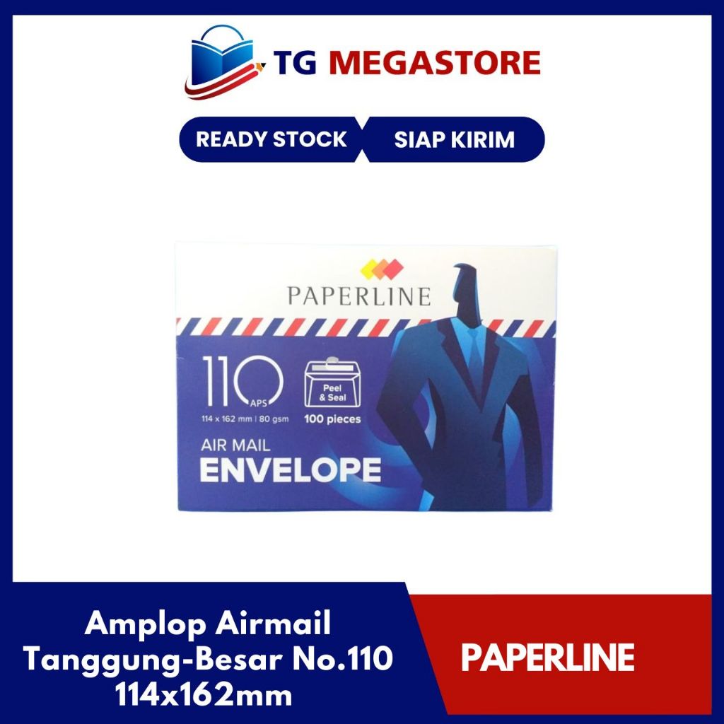 

Amplop Paperline Polos Tanggung-Besar ( No.110 ) 114x162mm - 100 lbr