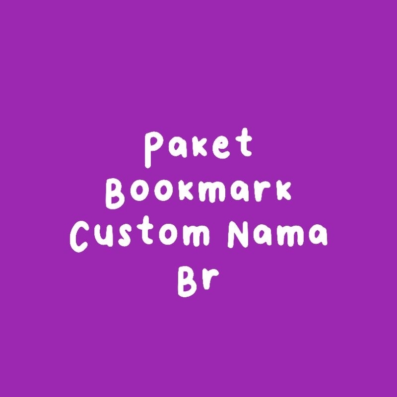 

Paket bookmark custom 26 Pcs BR 01