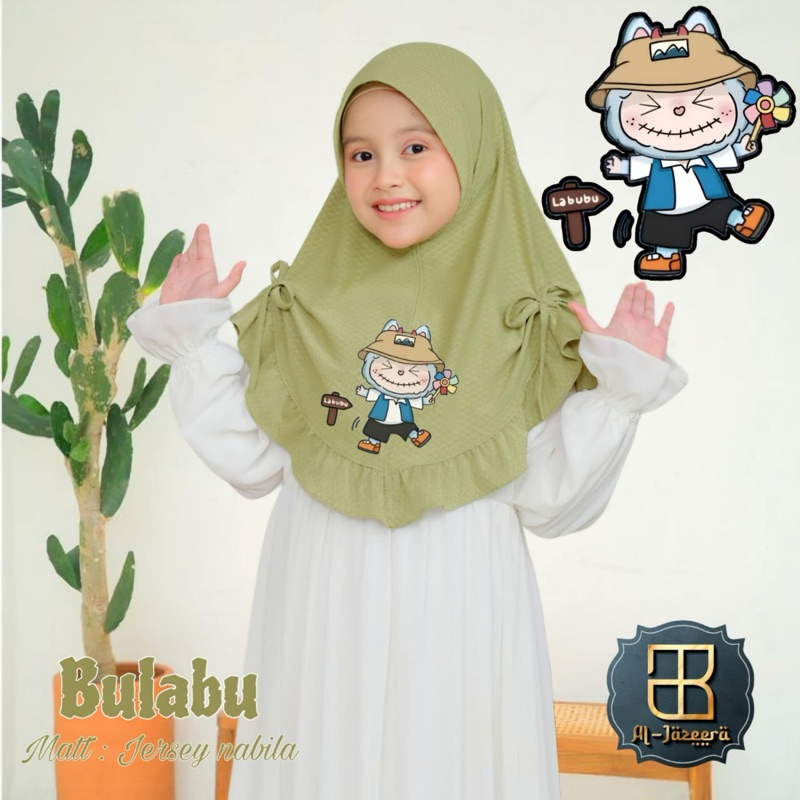 HIJAB INSTAN ANAK Al-JAZEERA LABUBU BULABU ADEM NYAMAN DIPAKAI ORI AL-JAZEERA
