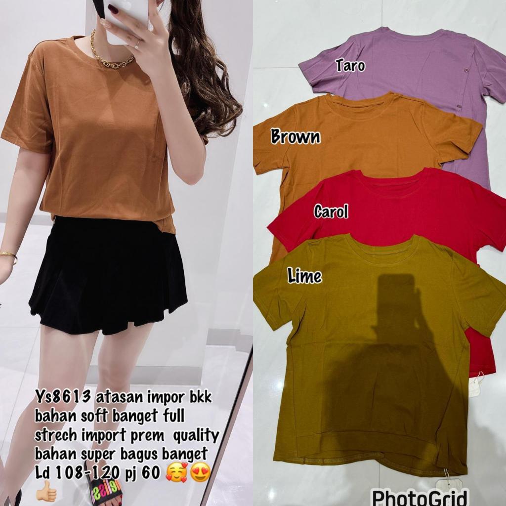 PREMIUM IMPORT BKK YS8613 1A KAOS COTTON IMP BANGKOK JUMBO BIGSIZE TOKOMOI MA