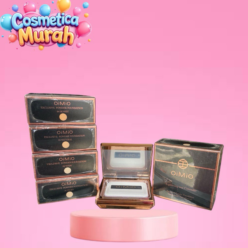 [oi,uz] OIMIO POWDER FOUNDATION COVER PREMIUM - BEDAK PADAT + KACA POWDER FOUNDATION