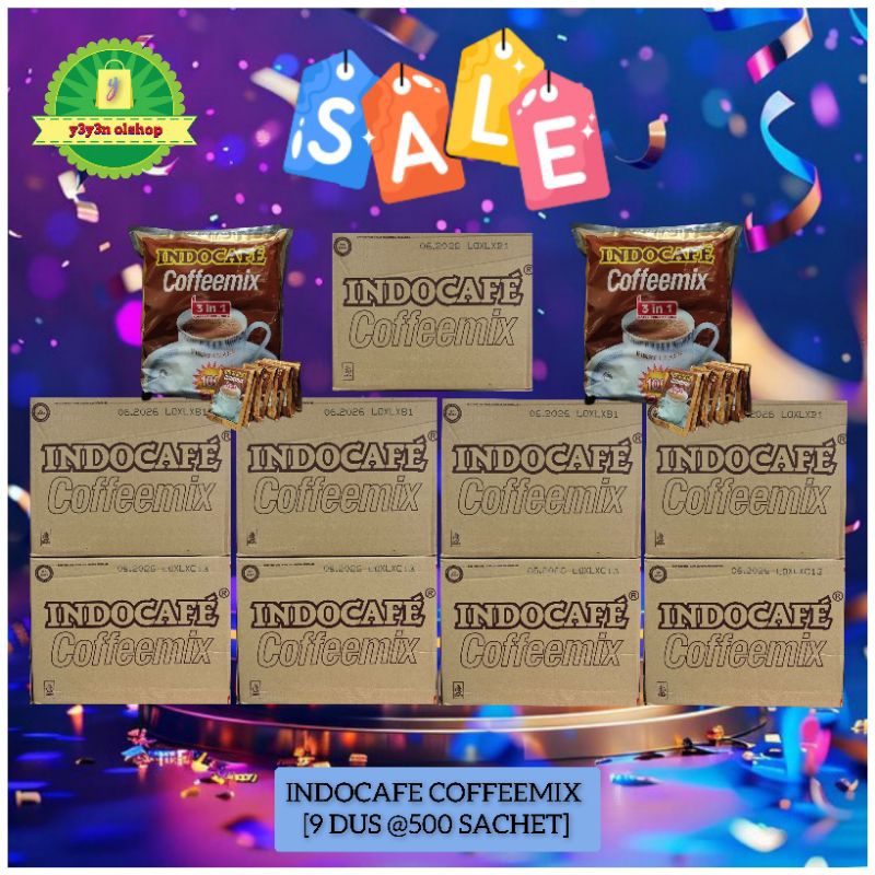 

INDOCAFE COFFEEMIX 3in1 [9 DUS X 500 SACHET]