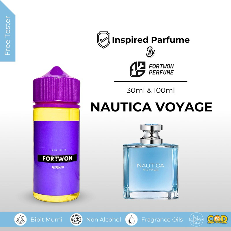 Nautica Voyage Parfum Bibit Tetes Pria Non Alkohol 100ml Concentrated