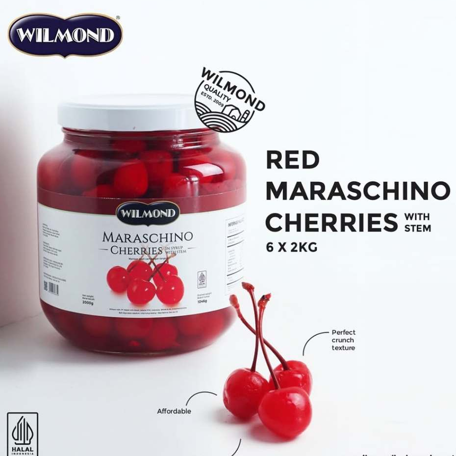 

Cherry Merah Tangkai Blackforest