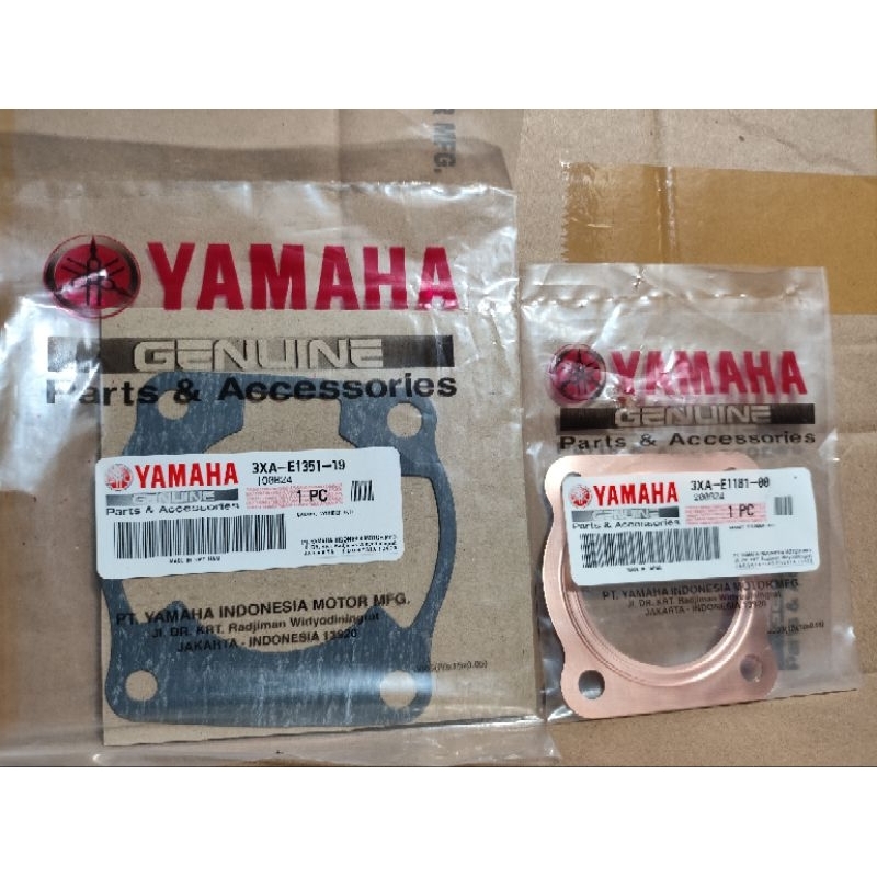 GASKET SET ATAS BAWAH / PAKING SET BLOK HEAD YAMAHA FIZ R ASLI ORIGINAL YGP
