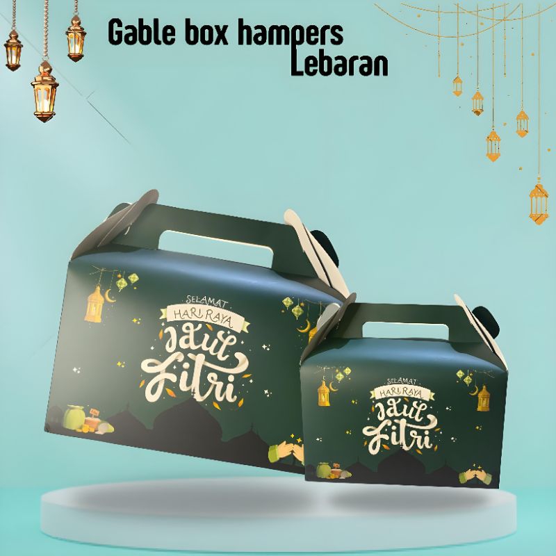 

Paper bag Idul Fitri / Gable Box Hampers Lebaran Idul Fitri / Kotak Jinjing Souvenir Lebaran