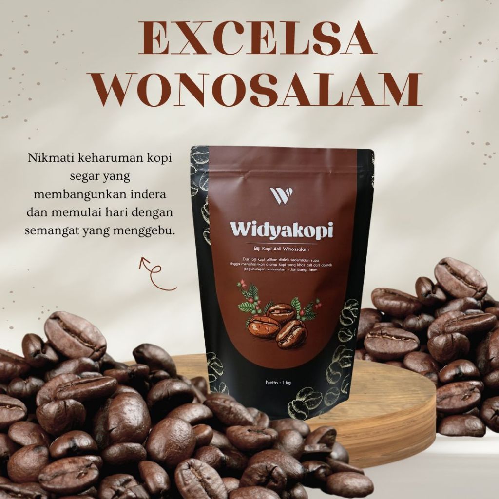 

Kopi Excelsa Wonosalam - Roast Beans - Biji 1kg