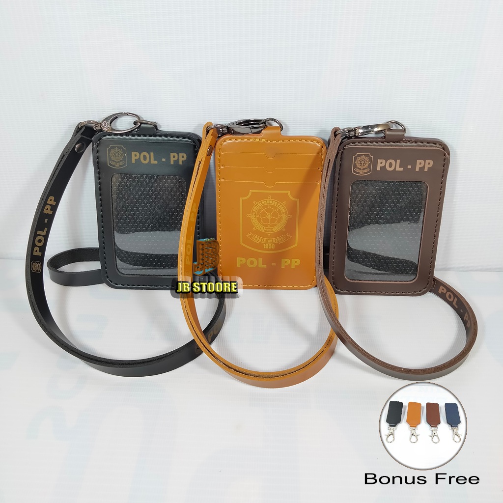 

Tempat Id Card SATPOL PP Kulit / Id Card Holder Satpol pp Gantung / nametag satpol pp tali kulit