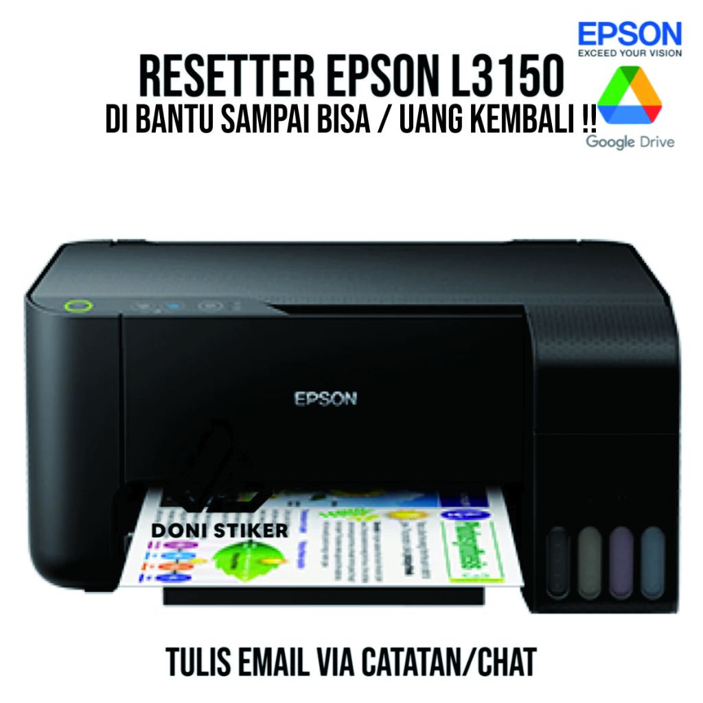 resetter epson L3150 bonus video tutorial