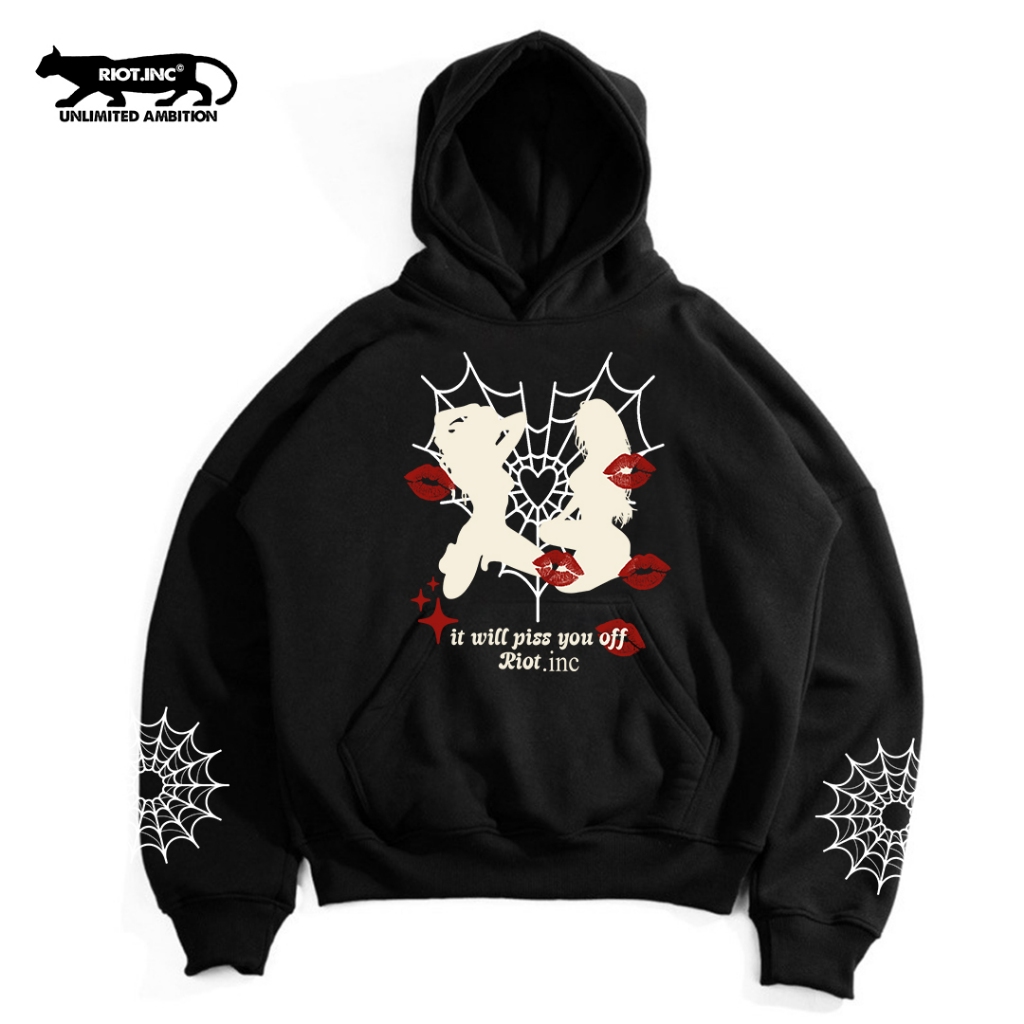 Hoodie Boxy If You Riot | Riot.inc | Hoodie Pria Wanita