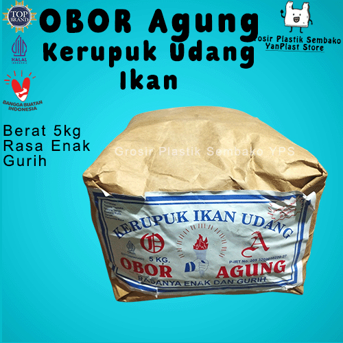 

Kerupuk Ikan Udang Obor Agung 5kg