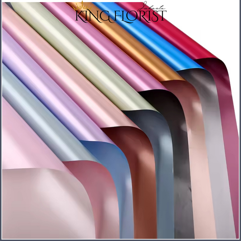 

Kertas Buket Bicollor Metalic Cellophane Flower Wrapping 6071