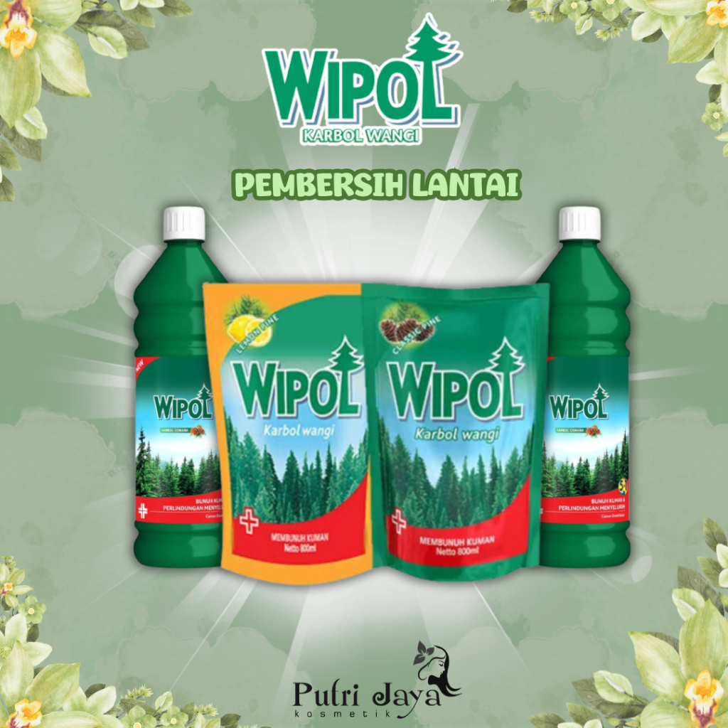 WIPOL Karbol Refill Clasic 200ml | Sereh 200ml | Lemon 200ml | Botol 750ml | Botol 450ml UNLVR