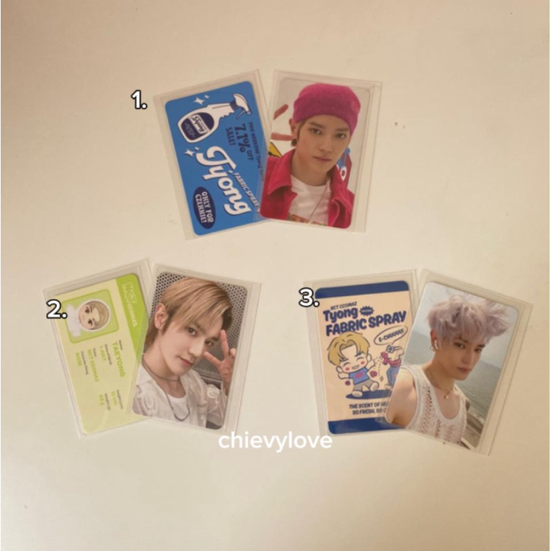 Photocard Taeyong NCT 127 Ccomaz Set Official