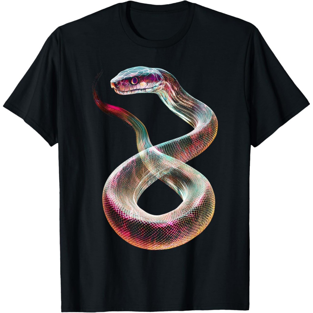 Ilustrasi Motif Hewan Ular Kaos Ular