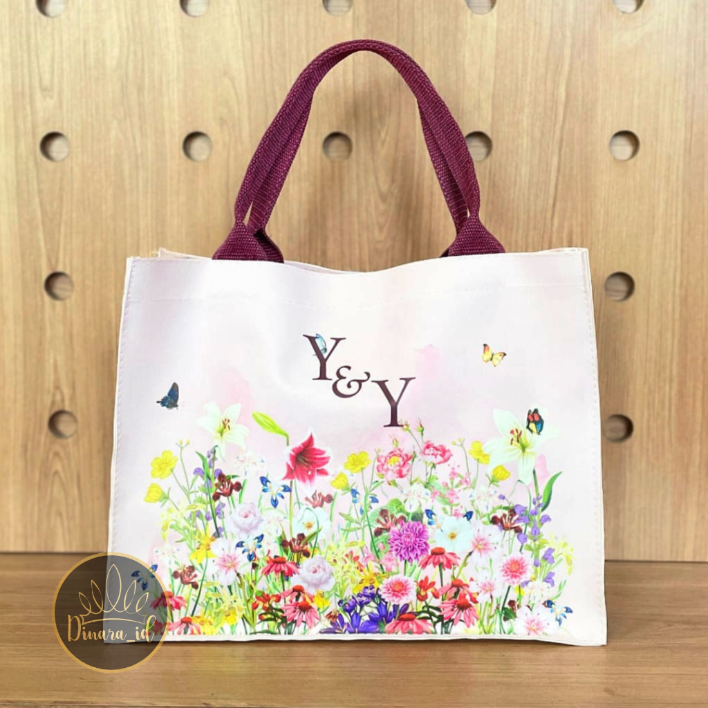 

Diana Bag Full Printing souvenir tas totebag pernikahan resepsi premium murah wedding party