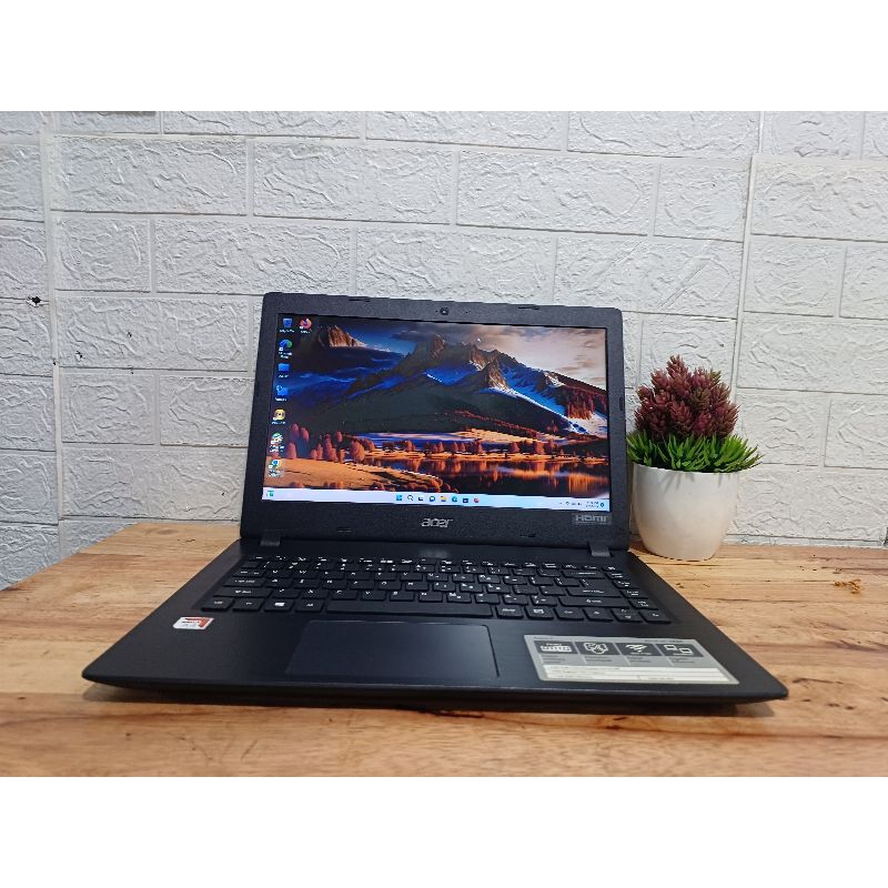Laptop Acer Second Murah.Laptop Acer A314-21,AMD A4,Ram 4,Ssd 128Gb,Hdd 1Tb.Siap Pakai No Minus,Slim