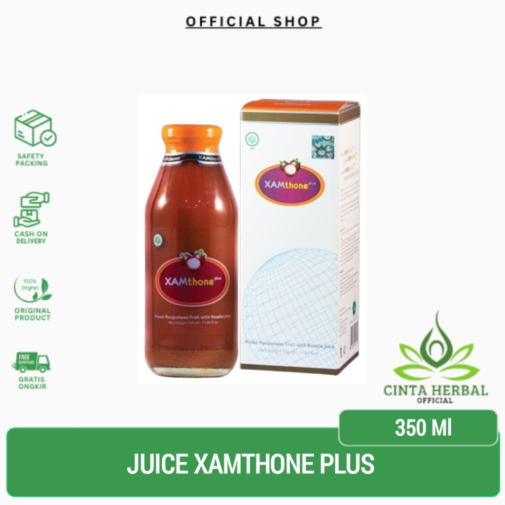 Xamthone Plus Jus Herbal Alami 350 ml ORIGINAL JUS KULIT MANGGIS