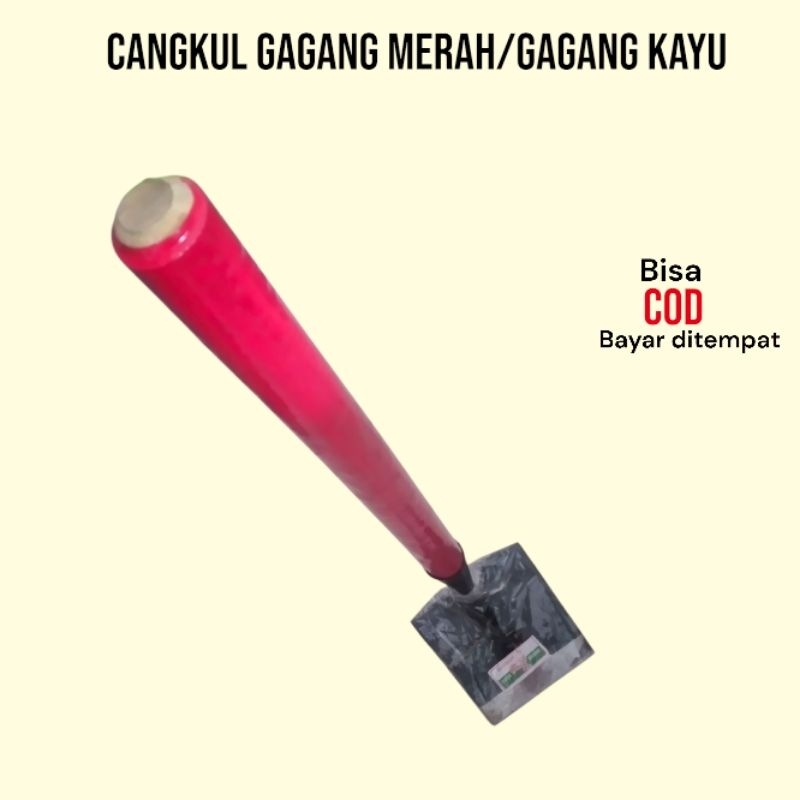 Cangkul Gagang Merah/Cangkul Gagang Kayu/Cangkul Kecil/Cangkul Tanah