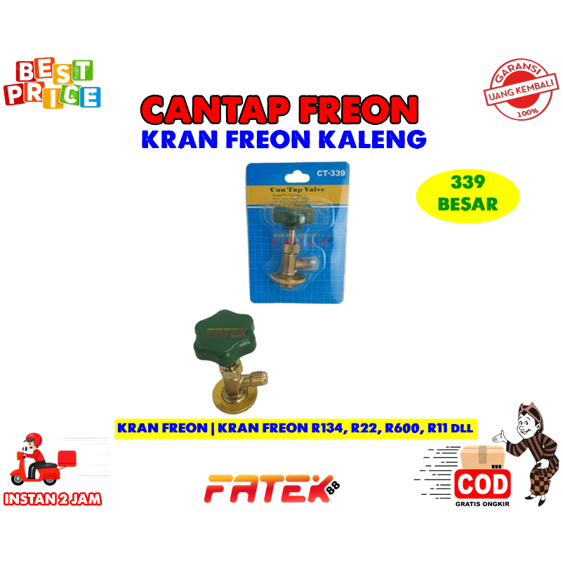 CANTAP KRAN REFRIGANT FREON KALENG CH-339 BESAR | KRAN REFRIGANT | KRAN KLEA R134, R22, R600, R11 dl