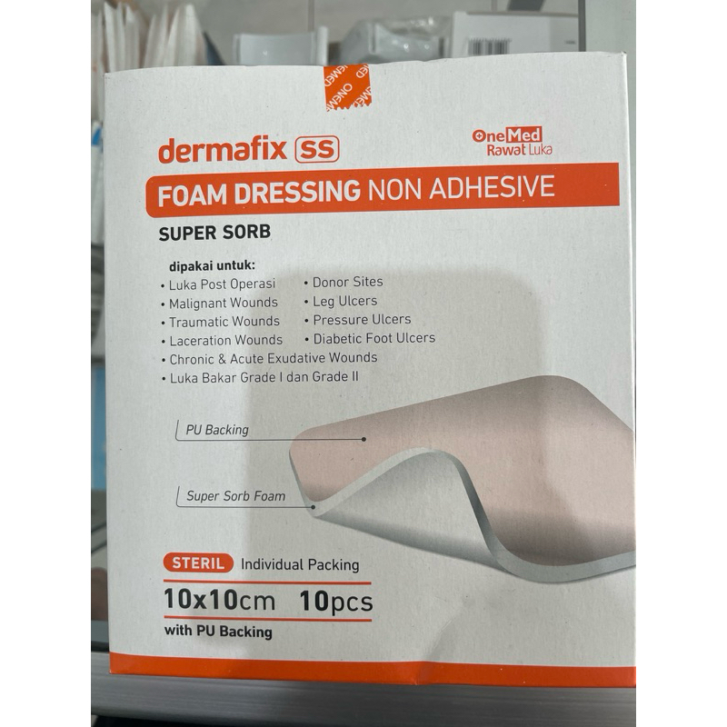 ONEMED - DERMAFIX SS FOAM DRESSING NON ADHESIVE