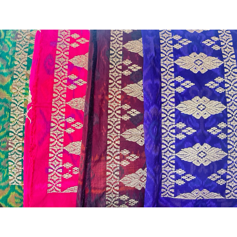 set kamen endek tumpal | kamen endek sugeng | set kamen selendang