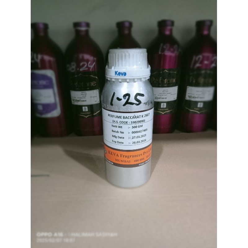BACCARAT BIBIT PARFUME SEGEL 500 GRAM PRODUK KEVA ( K 2687 )