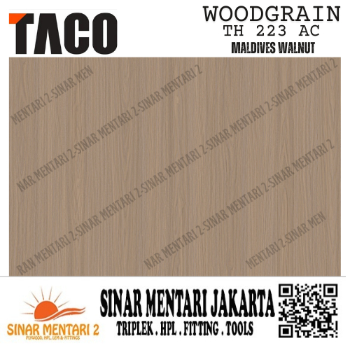 TACO HPL WOODGRAIN TH 223 AC MALDIVES WALNUT