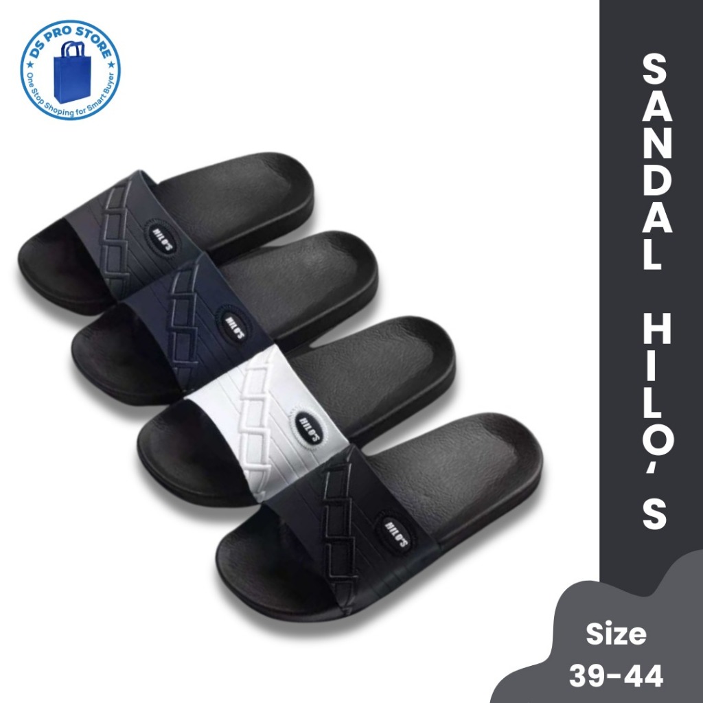 SANDAL HILO’S SELOP PRIA / SANDAL JELLY KARET EVA EMPUK / Sandal Cowok Anti Slip Keren - 902